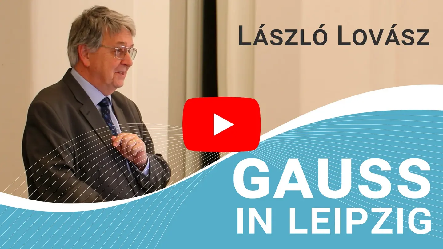 László Lovász is giving a lecture