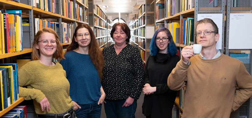 Group photo: Members of the Eberhard Zeidler Library Team