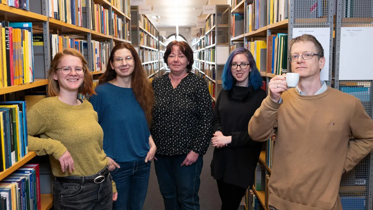 Group photo: Members of the Eberhard Zeidler Library Team