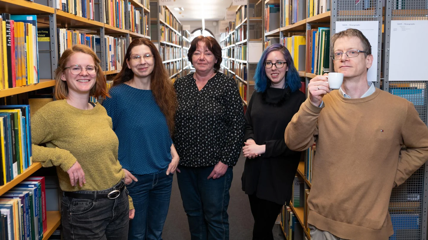 Group photo: Members of the Eberhard Zeidler Library Team