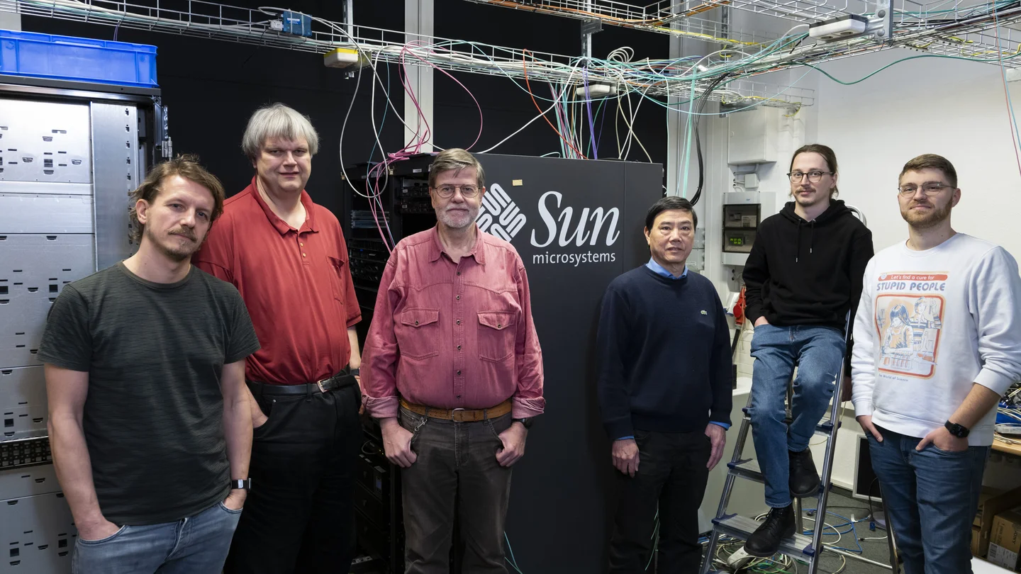 Group photo of members of the IT team