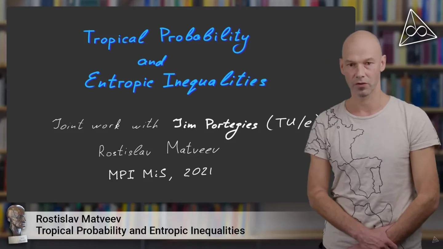Rostislav Matveev is giving a lecture